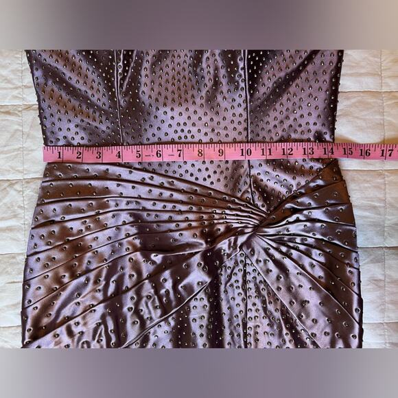 Camille La Vie Purple Mauve Studded Trumpet Formal Dress w/ High Leg Slit - 8 - Picture 10 of 16